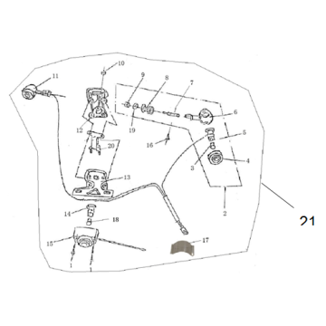 Lampa tylna Rover Exclusive pomarańczowa