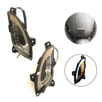 Migające światła LED zestaw (przód) AGM VX/Berini Napoli/BTC Riva/Turbho RL-50 DMP Audi Look jasne+światła do jazdy dziennej