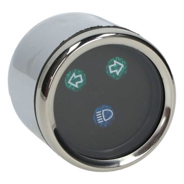 Miernik kierunkowskazów na kierownicy chrom AGM nowy Flash oryginalny