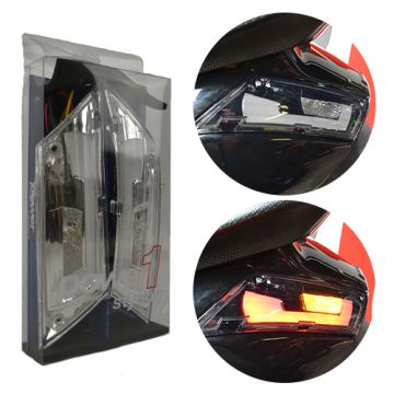 Zestaw kierunkowskazów Piaggio Zip tylny LED Power 1 (przeźroczysty/przezroczysty)