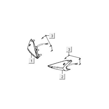 Migające światło przednie Kymco VP50 4t ac techo srebrny