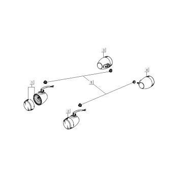 Wskaźniki Kymco Carry 4-suwowy wtrysk euro4 połysk czarny