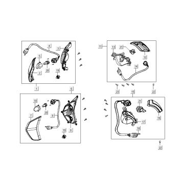 Wskaźniki Kymco Like 4-suwowy