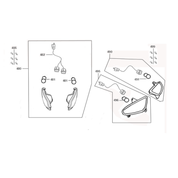 Kierunkowskazy Lintex HT50QT-12 czarne