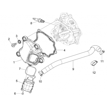 Piaggio Beverly 125 RST 4T 4V IE E3 2010-2015 Nakrycie głowy (EMEA)