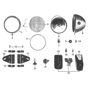 Zundapp GTS 50 517-40L0 przednie i tylne światło