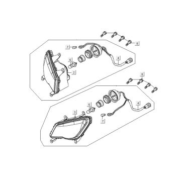Reflektor Kymco MXU 300R