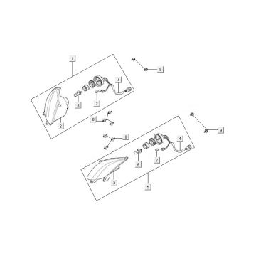 Reflektor Kymco MXU 500