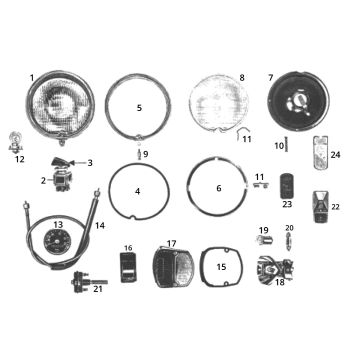 Kierownica sportowa Zundapp C50 Sport 517-21L0