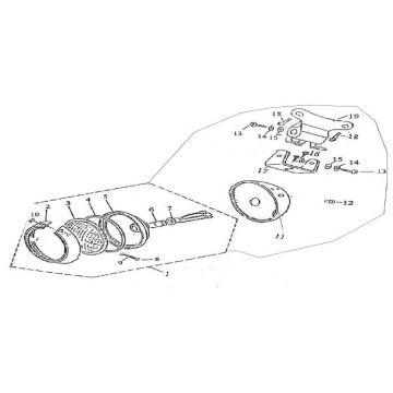 Lampa przedni AGM Retro 125cc