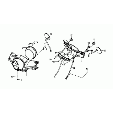 Lampka przednia Kpl Deska rozdzielcza Sym Fiddle III biała (WH-006)