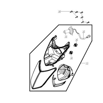 Reflektor Kymco Agility City 16 200i