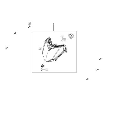 Reflektor Kymco Gti 300i