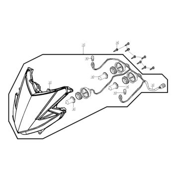 Reflektor Kymco Myroad 700i