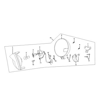 Lampa przedni Pronto Junior 4-suwowa