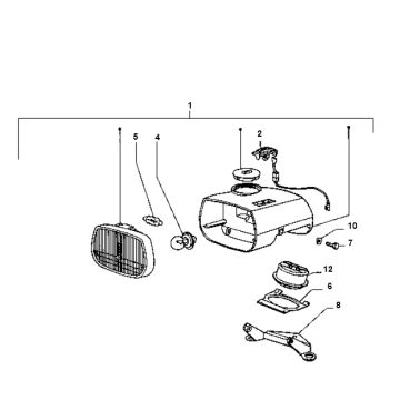 Lampa przedni Vespa Ciao 2-suwowa