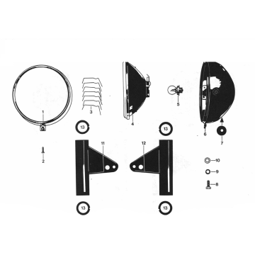 Reflektor Zundapp GTS 50 529-020 tm 023