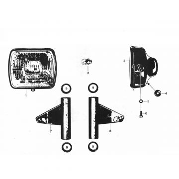 Reflektor Zundapp GTS 50 529-024 tm 029