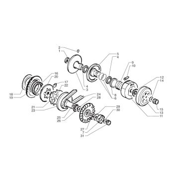 Sprzęgło Beta Ark-k LC niebieskie 2008 2-suwowe