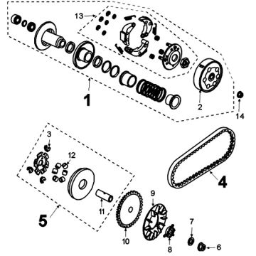 Sprzęgło Peugeot Kisbee/Django euro4