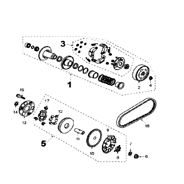 Pokrywa sprzęgła bez czujnika V-clic pomarańczowy
