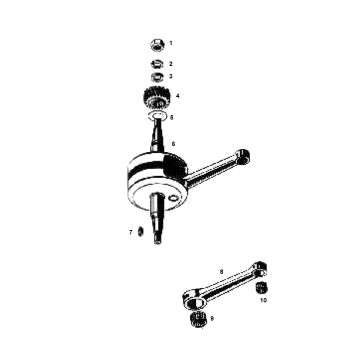 Wał korbowy Kreidler 4 Accelerate