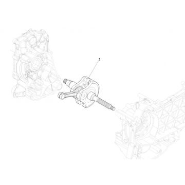 Piaggio MP3 300 HPE /300 HPE SPORT E5 ABS 2020-2022 wał korbowy (EMEA)