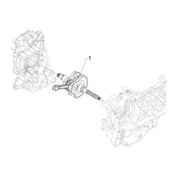 Wał korbowy GTS 125 IE
