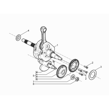 Wał korbowy MP3 500 LT Sport 2014-2016