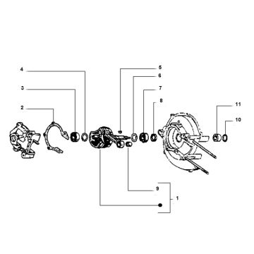 Wał korbowy Vespa Ciao 2-suwowy