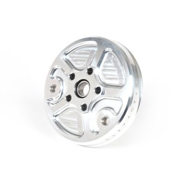 AchterwielLagerplaat MCRWK Piaggio Boxer 1 en Boxer 2 CNC aluminium naturel