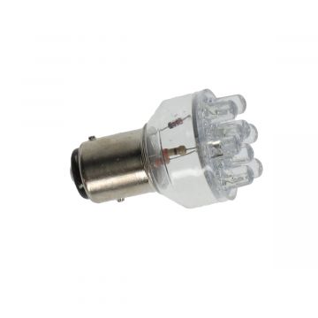 Żarówka 12 V 9 diod LED bay15d czerwona