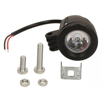 Punktowa LED 12V uniwersalna czarna lampa