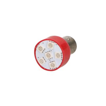 Lampa LED BAY15D 12V czerwona-91787
