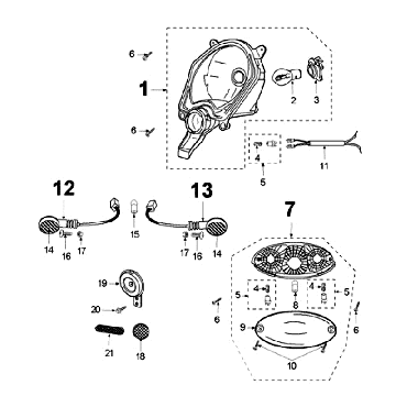 ĆwiatĆo Peugeot Ludix 14 czarne ĆwiatĆo Peugeot Ludix 14 czarne