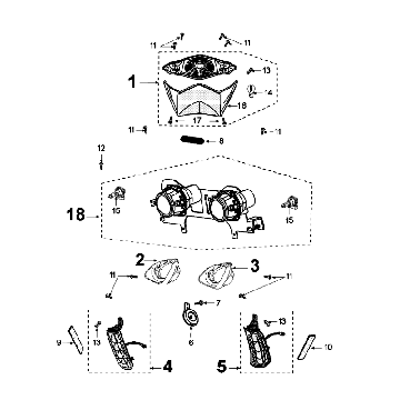Lekki Peugeot Speedfight 4 4-suwowy Czerwony/Czarny