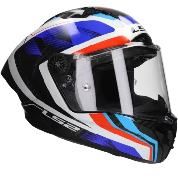 Kask integralny LS2 Thunder Carbon GP Aero Raute FF805 niebieski / czerwony