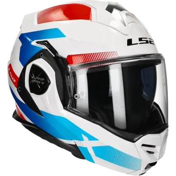 Kask szczękowy LS2 Advant X Nova FF901 biały / niebieski / czerwony