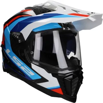 Kask adventure LS2 Explorer Frontier II MX701 biały / niebieski