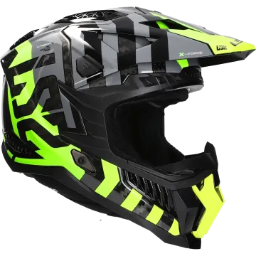Kask cross LS2 X-Force Barrier MX703 fluorescencyjny żółty / zielony