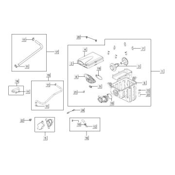Filtr powietrza Kymco MXU 500