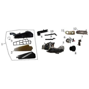 Filtr powietrza AGM LX czarny