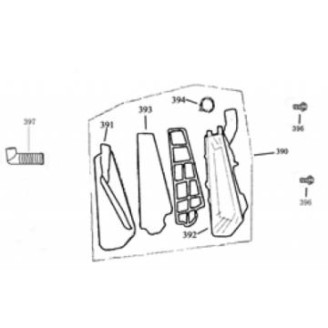 Filtr powietrza Baotian Carino niebieski