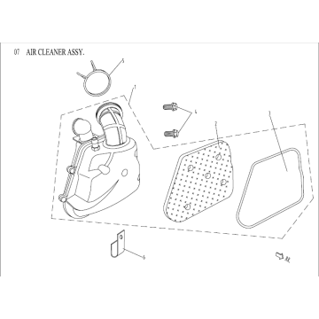 Filtr powietrza China Venom biały
