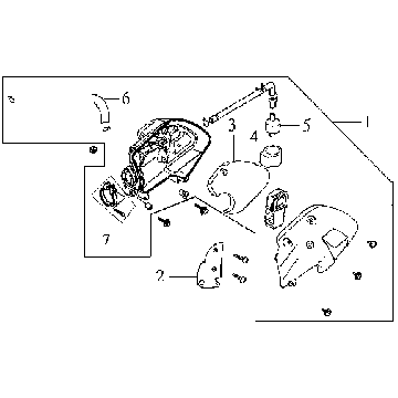 Filtr powietrza Sym DD50 niebieski