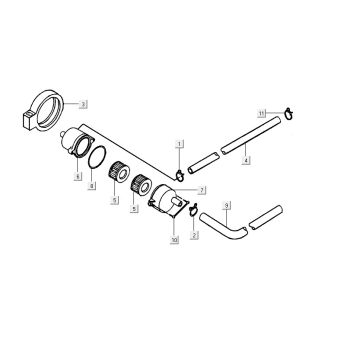 Części filtra powietrza Kymco Super9 2t lc om matczarno-czerwony