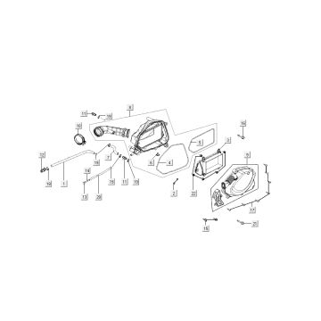Nakrętki filtra powietrza Kymco New Sento 4-suwowe 50i złoto