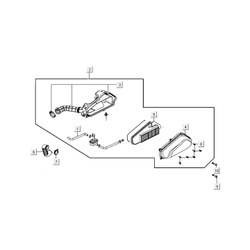 Filtr powietrza Kymco Agility Delivery 4-suwowy euro4 czarny