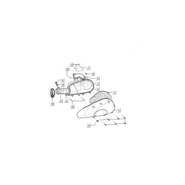 Filtr powietrza Kymco Super9 AC 2-suwowy nm żółty - czarny