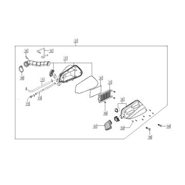 Filtr powietrza Kymco Super 8 Street 4-suwowy niebieski